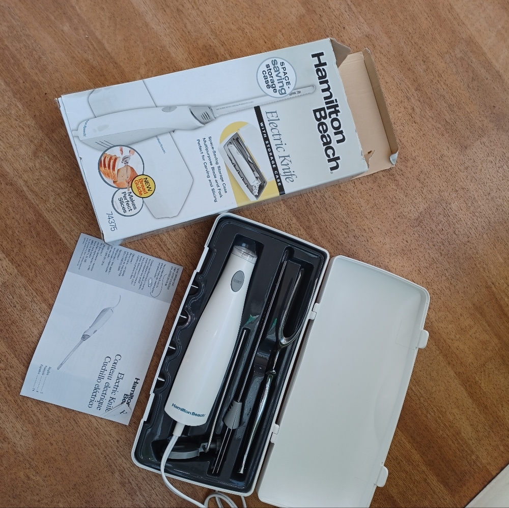 Electric knife Hamilton Beach  meat carving set